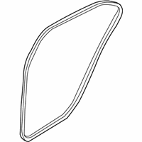 OEM 2016 Hyundai Elantra Weatherstrip-Rear Door Body Side LH - 83110-3Y000