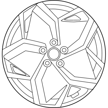 OEM Hyundai Ioniq 5 WHEEL ASSY-ALUMINIUM - 52910-GI110