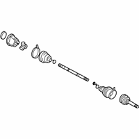 OEM 2003 Nissan Pathfinder Shaft Assembly-Front Drive R - 39100-58G60