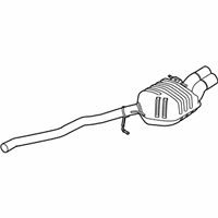 OEM 2006 BMW M6 Rear Muffler Left - 18-30-7-837-060