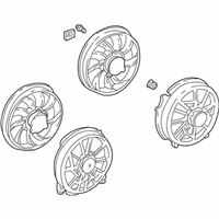 OEM 2001 Ford Taurus Fan Assembly - 5F1Z-8C607-C