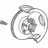 OEM 2001 Ford Explorer Sport Trac Hub & Rotor - 5L2Z-1102-BA