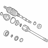 OEM Pontiac Vibe Cv Axle Shaft (W/Wheel Speed Sensor Ring) - 19183761