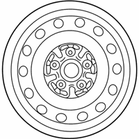 OEM 2001 Toyota Sienna Spare Wheel - 42611-08010
