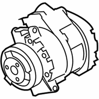 OEM 2009 BMW X6 Air Conditioning Compressor Without Magnetic Coupling - 64-50-9-192-317