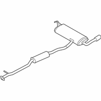 OEM Nissan Rogue MUFFLER Assembly - Exhaust Main - 20100-9FL0A