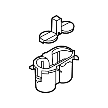 OEM Hyundai Elantra Cup Holder Assembly - 84670-AB000-4X