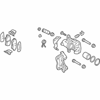 OEM Hyundai Elantra GT Disc Brake Assembly-Rear, RH - 58400-A5330