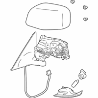 OEM 2006 Lexus GS300 Mirror Sub-Assy, Outer Rear View, RH - 87901-30240-A1