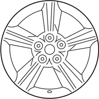 OEM 2016 Hyundai Veloster 17 Inch Alloy Wheel Silver - 52910-2V550