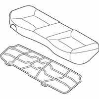 OEM 2014 Hyundai Elantra Coupe Cushion Assembly-Rear Seat - 89100-3X700-MAP