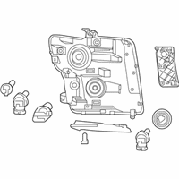 OEM 2019 Nissan Titan Passenger Side Headlamp Assembly - 26010-9FT1B