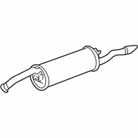 OEM 2003 Toyota Echo Muffler & Pipe - 17430-21371