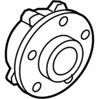 OEM 2018 BMW M6 Wheel Hub With Bearing, Front - 31-20-2-286-606