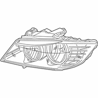 OEM BMW 335is Front Right Headlight - 63-11-7-202-578