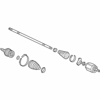 OEM 2001 Acura RL Driveshaft Assembly, Passenger Side - 44305-SZ3-950