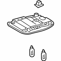 OEM 2009 Pontiac Vibe Lamp, Windshield Header Courtesy & Reading(W/Sun Roof Switch) *Gray - 19184649