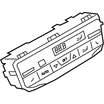 OEM 2021 BMW 330e xDrive CLIMATE CONTROL PANEL, REAR - 61-31-9-493-013