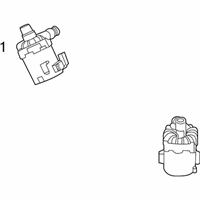 OEM 2017 BMW M6 Gran Coupe Engine Water Pump - 17-12-2-284-291