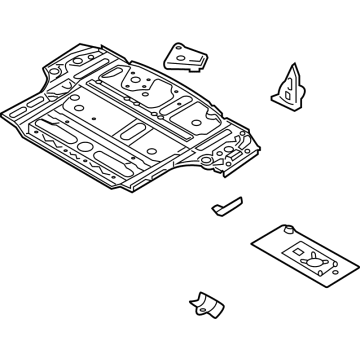 OEM 2022 Kia Sorento PNL Assembly-Rr Floor Rr - 65530P4050