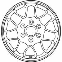 OEM 2014 Kia Sedona Wheel Assembly-Aluminum - 529104D610