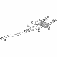 OEM 2015 Cadillac CTS Muffler & Pipe - 84376530