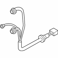 OEM 2004 Hyundai Accent Rear Combination Holder & Wiring - 92490-25500