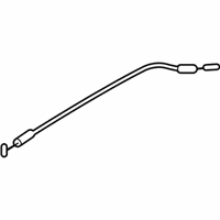 OEM Hyundai Door Lock Cable Assembly, Rear - 81491-2E000