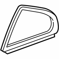 OEM 2013 Lexus IS350 Weatherstrip, Rear Door Quarter Window, LH - 68189-53030