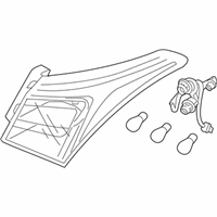 OEM 2015 Hyundai Elantra GT Lamp Assembly-Rear Combination, LH - 92401-A5011