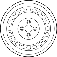 OEM 2022 Kia Rio Wheel Assembly-Steel - 52910H9900