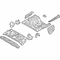 OEM 2010 Kia Forte Panel-Rear Floor - 655101M010