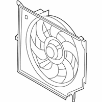 OEM 2007 BMW Z4 Engine Cooling Fan Assembly - 17-42-7-542-912