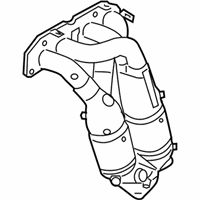 OEM 2010 Nissan Sentra Exhaust Manifold With Catalytic Converter Passenger Side - 14002-JA80A