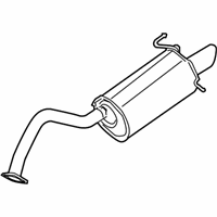 OEM 2010 Nissan Sentra Exhaust, Main Muffler Assembly - 20100-ET80A