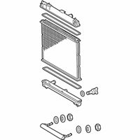 OEM 2007 Toyota Yaris Radiator Assembly - 16410-AZ029