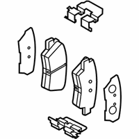 OEM Hyundai Ioniq Rear Disc Brake Pad Kit - 58302-G2A70