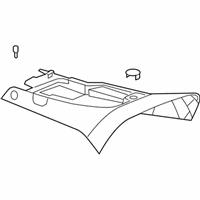 OEM 2008 Chevrolet Corvette Console Asm, Front Floor Lower *Ebony - 19179701