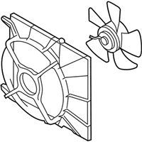 OEM 2005 Chevrolet Aveo Fan Module - 96536522