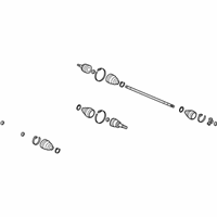 OEM Acura MDX Axle Assembly - 44305-STX-A01