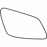 OEM 2013 BMW ActiveHybrid 3 Mirror Glass, Heated, Convex, Right - 51-16-7-441-036