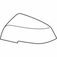 OEM 2013 BMW ActiveHybrid 3 Outside Mirror Cover Cap, Primed, Right - 51-16-7-292-746