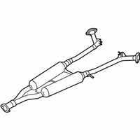 OEM 2008 Infiniti M45 MUFFLER Assembly-Exhaust, Sub - 20300-EH50A