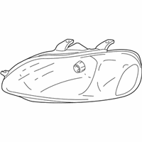 OEM 2002 Dodge Stratus Housing Headlamp - MR442089
