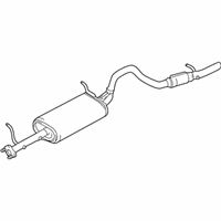 OEM 2000 Chevrolet Tracker Exhaust Muffler (W/Resonator, Exhaust & Tail Pipe) - 91175657