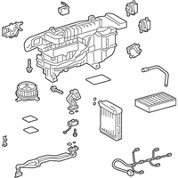 OEM Lexus LS460 A/C Evaporator Core Repair Kit - 8703050121