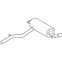 OEM 2021 BMW Z4 REAR MUFFLER WITH EXHAUST FL - 18-30-7-934-415