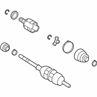 OEM 2009 Pontiac Vibe Cv Axle Shaft (W/Wheel Speed Sensor Ring) - 19183762