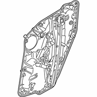 OEM 2019 BMW X3 Rear Left Side Window Regulator - 51-35-7-498-149