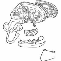 OEM Toyota Corolla Mirror Assembly - 87940-12G10